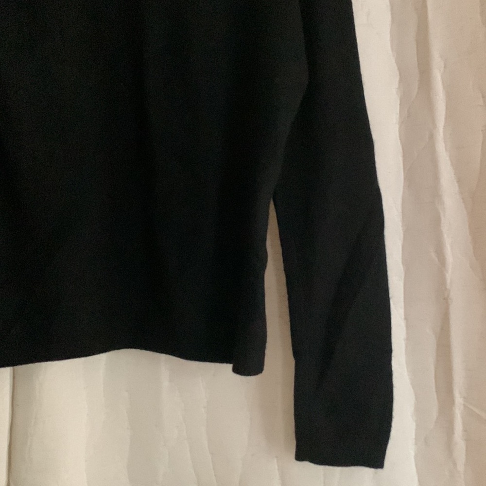 Hugo Buscati Collection Black Turtleneck Cashmere Sweater S - Picture 8 of 11